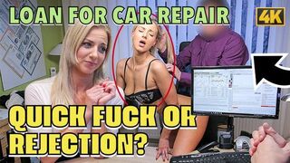 LOAN4K. Teen coquette Nathaly Teges wants to drive car but