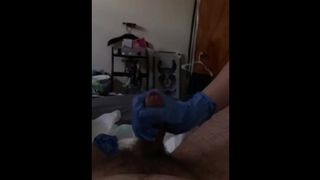 Nurse Jerks off Disabled Guy during Diaper Change