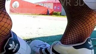 My totally sweaty and smelly Adidas Superstars Shoeplay, sti