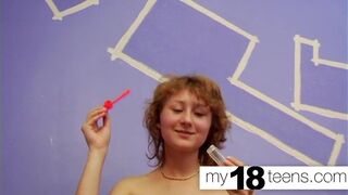 MY18TEENS - Red-Head Skank Masturbation Tight Cunt and Female