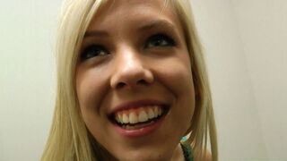 Fresh Enormous Boobs Blonde Teenie Plowed In Mall Dressing Room POINT OF VIEW