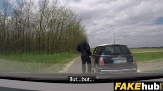 Fake Cop Unregistered driver creampied by cop