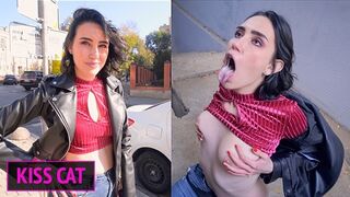 Sperm on me like a Pornstar - Public Agent PickUp Student on the Street and Nailed / Kiss Cat
