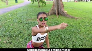 ExxxtraSmall - Hot Tiny African Bounces on Gigantic Prick