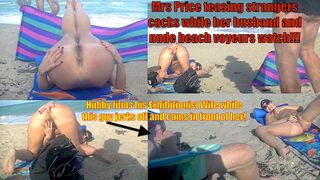 VoyeurChamp.com Exhibitionist Wives Teasing In Public!