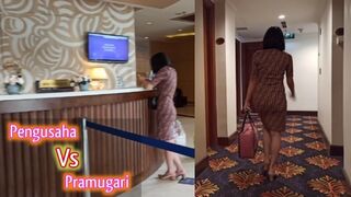 Indo Kenikmatan Luar Biasa Cek in Dengan Pramugari Cantik