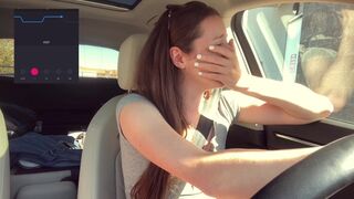 Cums *embarassingly* Hard in a Starbucks Drive thru (LUSH CONTROL PART two)