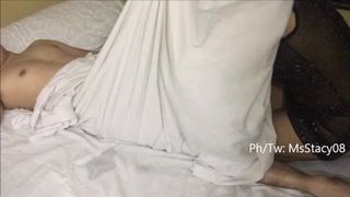 Pinay horny teenie wakes up her bf for sex