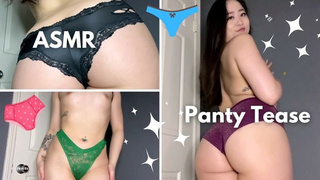 Wide Chinese Panty Try-On and Booty Worship -ASMR