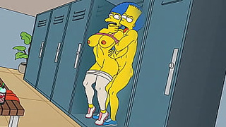 Anal Skank Housewife Marge Gets Banged In The Rear-end In The Gym And At Home While Her Man Is At Work The Simpsons Parody Cartoon Toons