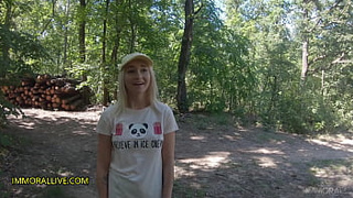 & His Fiance Tag Team Chick Lost in Woods! – Marilyn Sugar – Crazy Squirting, Rimming, 2 Creampies - Part one of two