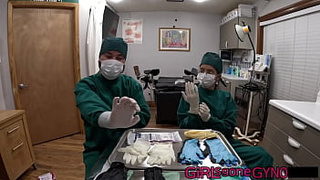 Doctor Aria Nicole & Doctor Tampa Try On Latex And Surgical Gloves At GirlsGoneGyno Reup
