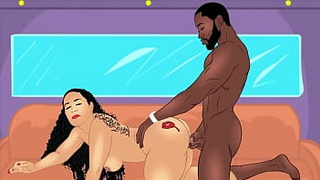 Party bus Humongous bum bum fucking with Queen Rogue vs bbc King