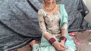 Father-in-law fuck Newly married Bahu when her hubby going to job