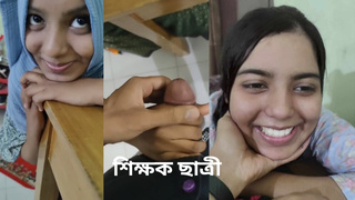 Bangladeshi viral Teacher and student porn. Me with my teacher and I lick my teachers meat.Clear bangla audio. b