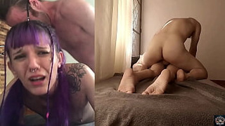 Alt Submissive Girl, CRIES in pile driving - HARD ANAL Fuck