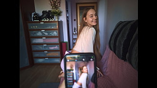 Sweet Step Sister Asks For Help Taking Erotic Photos For Her BF