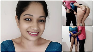 Desi maid got her snatch licked and pounded by the owner while standing while she was cleaning