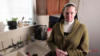 AuntJudysXXX - Wild Horny Cougar Nun Autumn Rides the Handyman