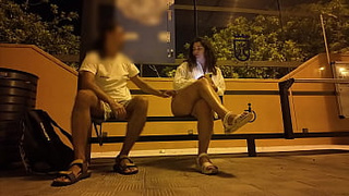 Stranger Seduced a Milf at a Bus Stop. Fucking on the street with someone else's wifey