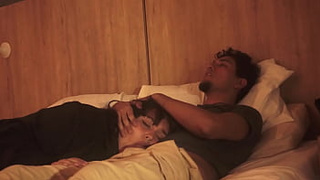 My stepbrother puts his dick in my mouth while we are lying, he had no use for my little mouth and I fill it with milk, treating me like his little girl.