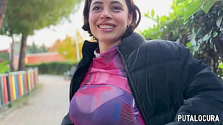 PutaLocura - Incredible busty Hispanic Lulita Star gets caught by Torbe and licks all his sperm