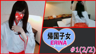 [ERINA1]Shrine maiden clothes thai school chick creampied with no birth control [2/2]