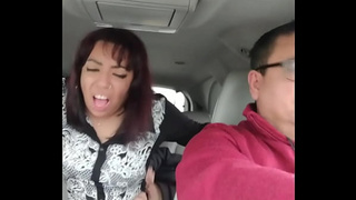 Being banged by a stranger in the backseat of our car while the love of my life drives...