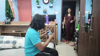 Mallu cute ex-wife sex with step brother while her man not in home, Mallu step brother seduces step sister and fucking