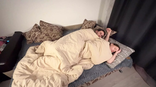 Stepson Shares Bed With Stepmom, Really Amatuer