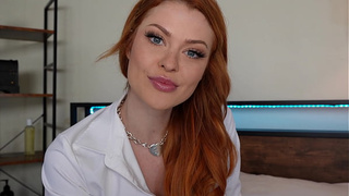 Alluring Red-head College Co-Ed Elly Clutch Seduces Her Tutor