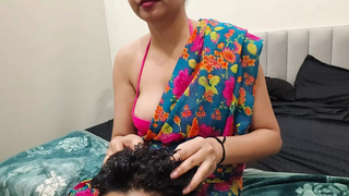 Stepmom Confused the Word "massage" with the Word "sex". Stepson Was Pleasantly Surprised in Hindi Audio