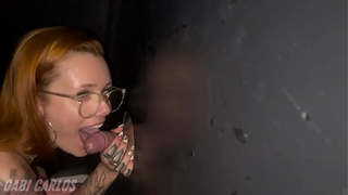 My fiance took me and my friend to the gloryhole, to blow and give it really good to the gifted ones!