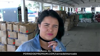 CARNE DEL MERCADO - Sleazy Hispanic Newbie Slammed Hard