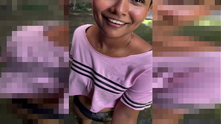 HUMBLE BRUNETTE IS DISCOVERED EXERCISING BY HER NEIGHBOR AND HE TAKES ADVANTAGE OF HER TO RECEIVE A BJ IN EXCHANGE FOR MONEY.