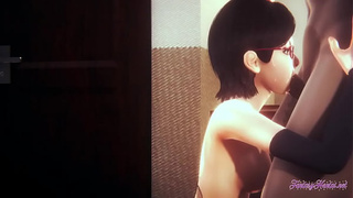 Naruto Asian cartoon - Sarada Bj with SELF PERSPECTIVE (Uncensored) - Oriental Oriental Manga asian cartoon game porn