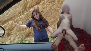 OH IT HURTS! A LITTLE, INNOCENT, WHOREHOUSE WHORE from Tijuana gives an older husband her ass cheeks for financial support. Real, not fake.