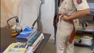 Police women fuck with BF in police station.