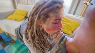 Anuskatzz is back for a crazy DAP with three big dicks! Total ANAL DESTRUCTION (Part five, last)