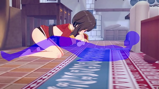KonoSuba Cartoon - Megumin oral sex and spunk in her mouth - Oriental Thai Manga hentai game porn