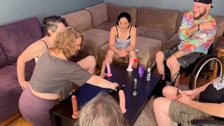 Spin the Vibrator Sleazy Orgy Games - Cliff Media Productions