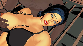 Alluring widow Bhabhi could not stop herself from getting rammed after seeing the cock of the driver and laborer.