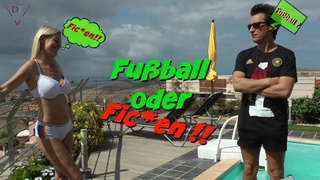 Football or fucking ?! Horny pounded in front of the public viewing!