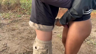 SEX WITH A HARD DUDE IN THE MIDDLE OF THE WOODS