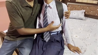 Desi College Gf Hard-core Fuck With Her Bf ( Hindi Audio)