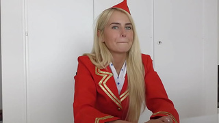 Air Hostess Aisha BBC Cream-pie