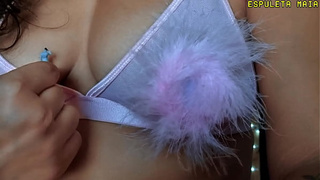 Cruel giantess orders her miserable little hubby to smell her snatch