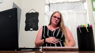 Your teacher gives you JOI in her office and reveals that you got her pregnant!