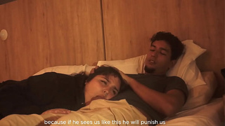 Watching Netflix with my stepsister while she was lying on my lap, we almost got caught