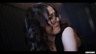 Leana Lovings Monster Sexed - Attractive Nerdy Chick Gets Her Cunt Wrecked by Toilet Asian cartoon Asian cartoon Monster